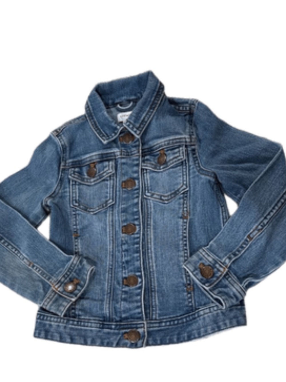 J.Crew Kids Blue Jean Jacket Size 4/5 | Denim | Button-Up | Fast Ship! - Picture 3 of 7